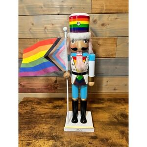 Pride Soldier Nutcracker Figurine Gay Pride Nutcracker Christmas Decoration